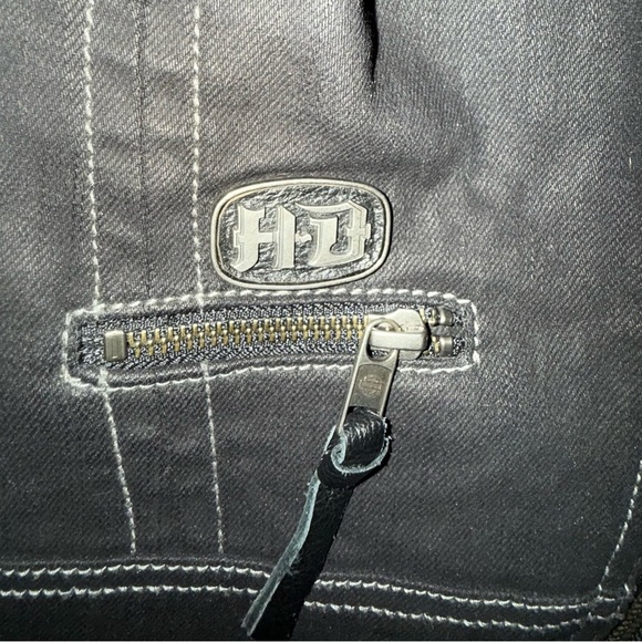 Harley-Davidson Women’s Specter Coated Denim Riding Jacket Coat – Size M - Picture 7 of 9